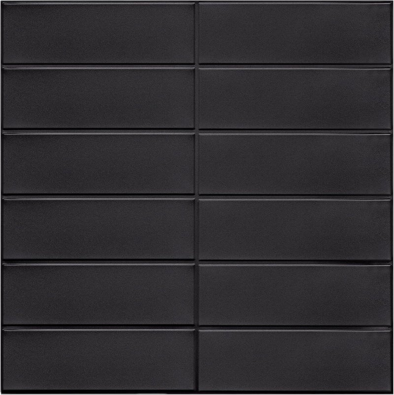 AdoDecor Backsplash Tile for Kitchen Peel and Stick, New Upgrade Premium Matte Black Stick on Tiles for Backsplash Kitchen, Matte Black (10-Sheet). - Image 1